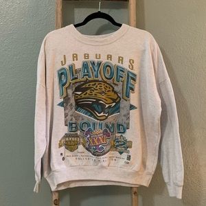 Jacksonville jaguars retro vintage playoff bound sweatshirt